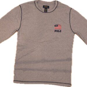 Polo Ralph Lauren American Flag Thermal Long Sleeve Shirt